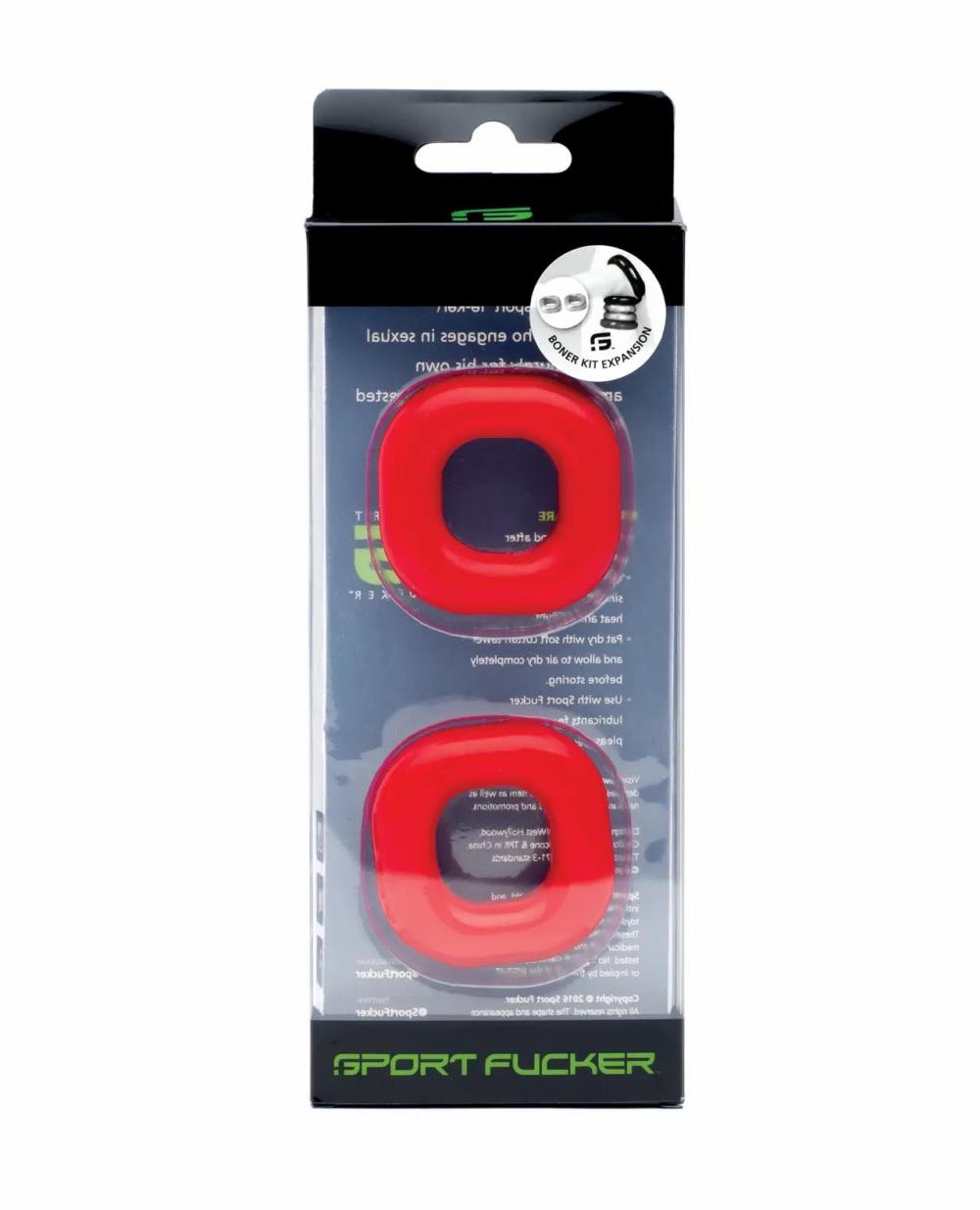 Adjustable & Versatile Cock Rings | Sport Fucker Boner Expansion Kit – Red Adjustable & Versatile Cock Rings Adjustable & Versatile Cock Rings