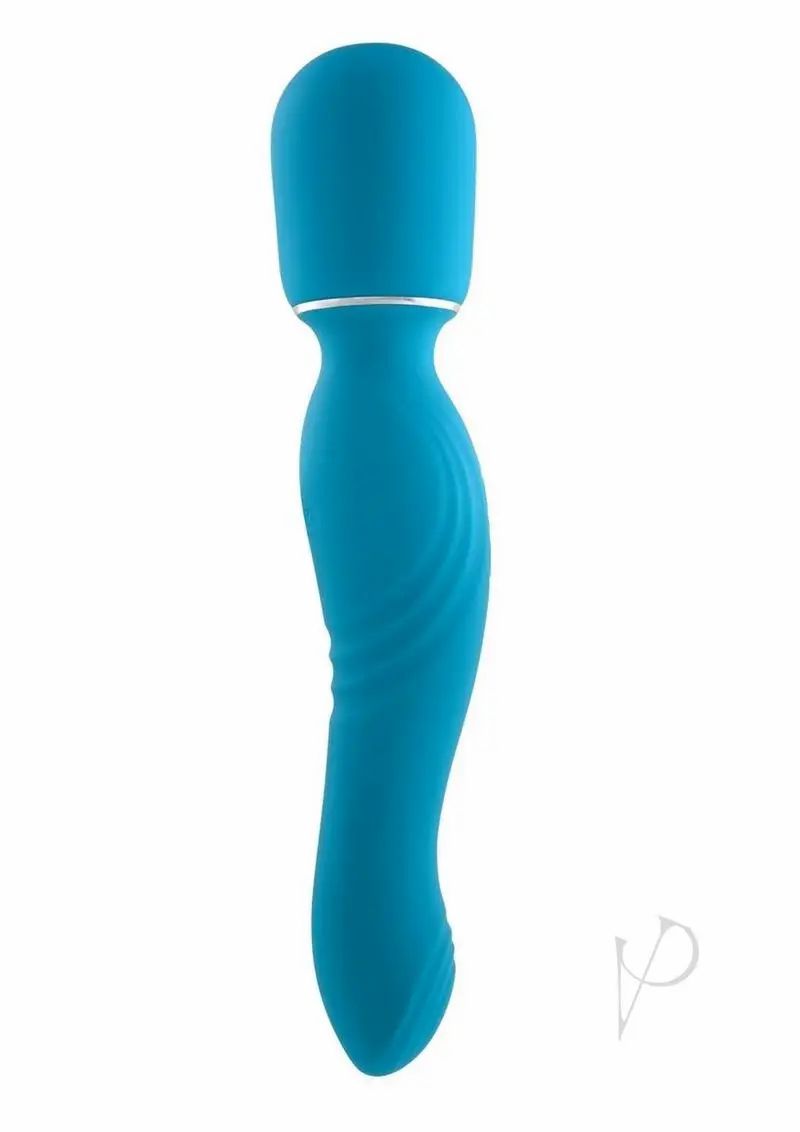 Body Massagers | Gender X Double the Fun Rechargeable Silicone Dual End Wand – Teal Body Massagers Body Massagers