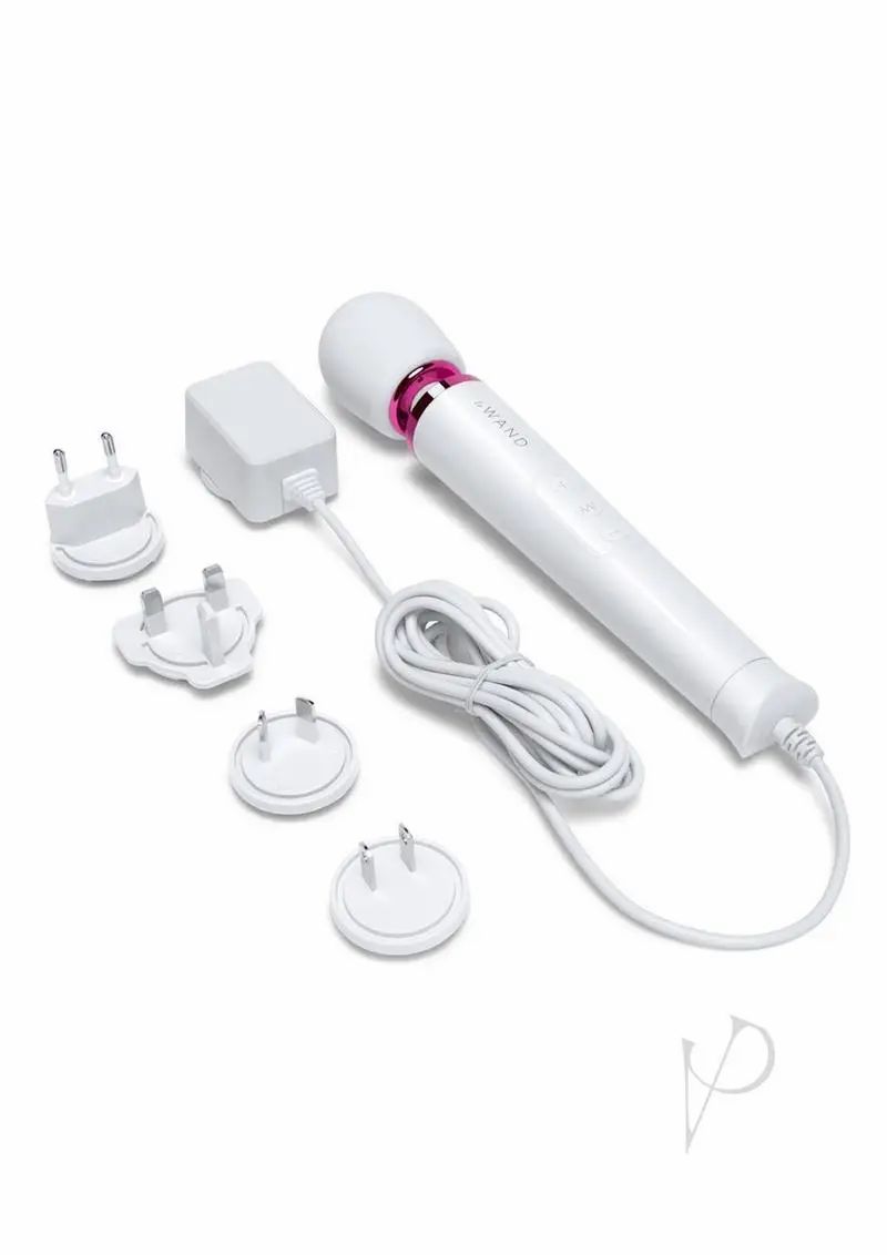 Body Massagers | Le Wand Powerful Petite Plug in Vibrating Massager – White Body Massagers Body Massagers