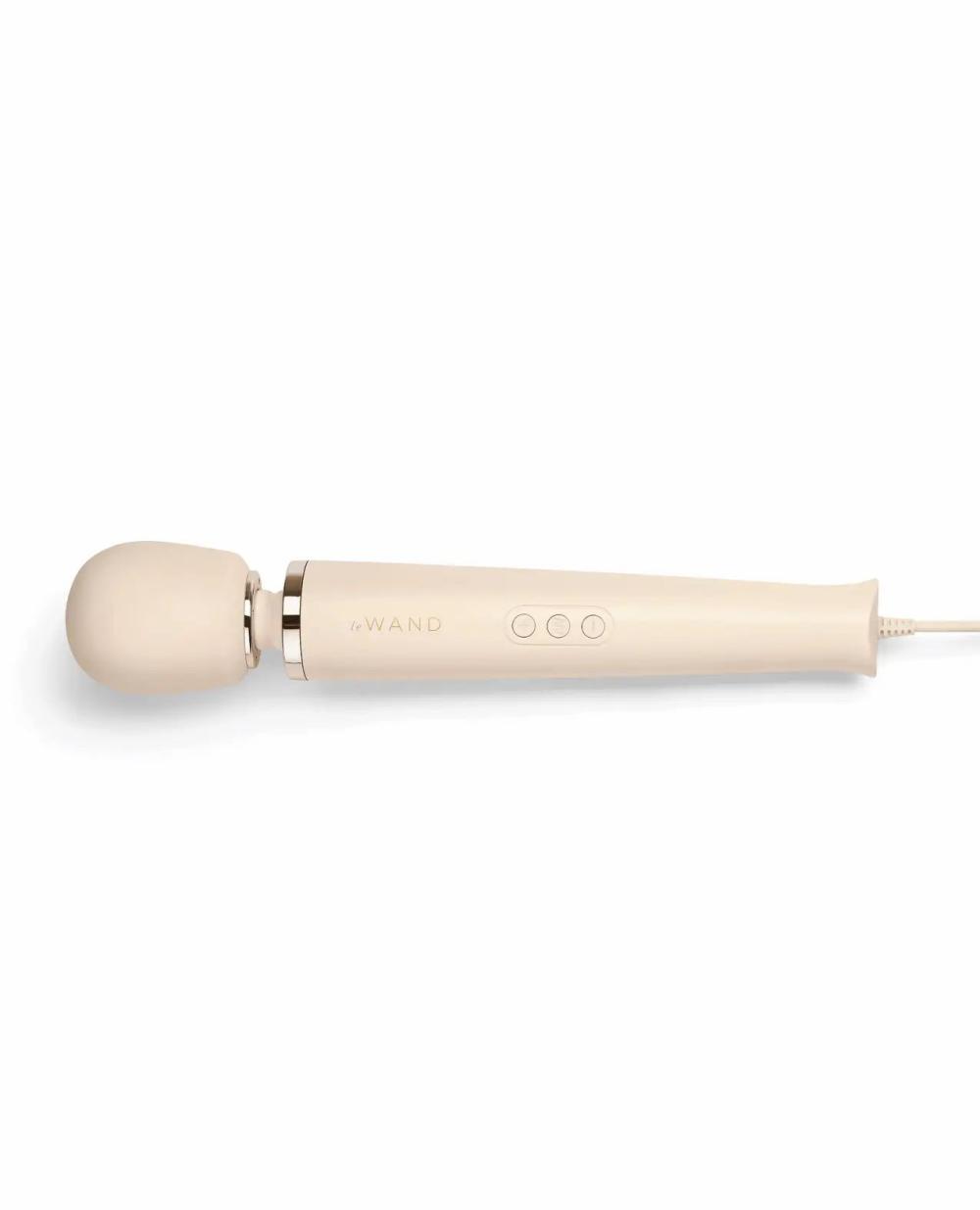 Body Massagers | Le Wand Powerful Plug-In Vibrating Massager – Cream Body Massagers Body Massagers