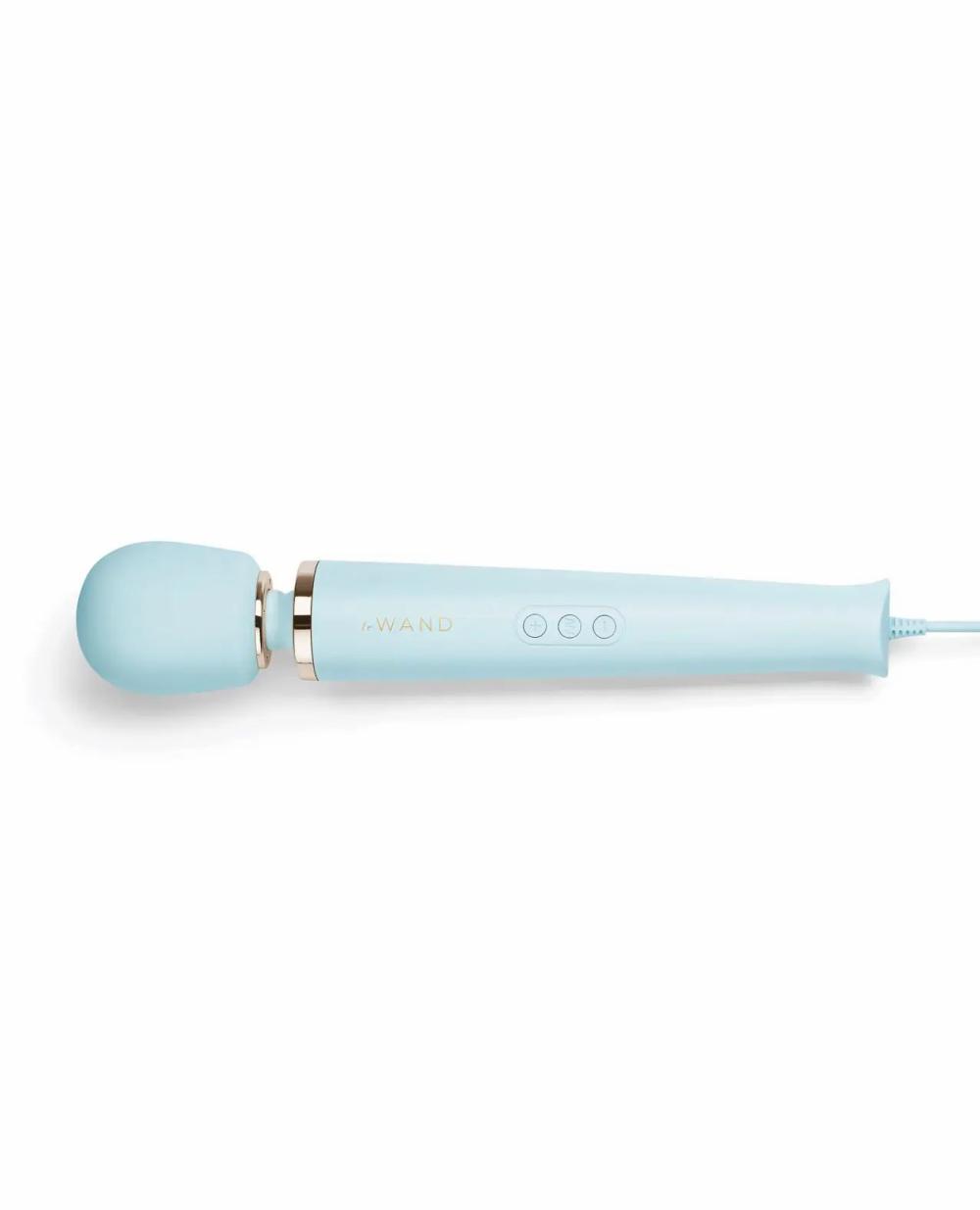 Body Massagers | Le Wand Powerful Plug-In Vibrating Massager – Sky Blue Body Massagers Body Massagers