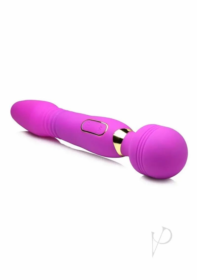 Body Massagers | Wand Essential Ultra Thrust-Her Deluxe Rechargeable Silicone Thrusting and Vibrating Wand – Purple Body Massagers Body Massagers