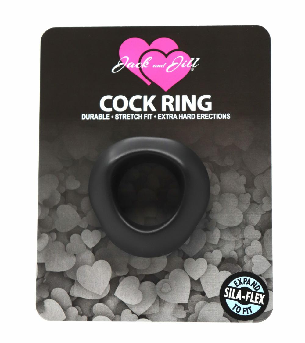 Classic Cock Rings | Jack and Jill Silicone Master Ring Black Classic Cock Rings Classic Cock Rings