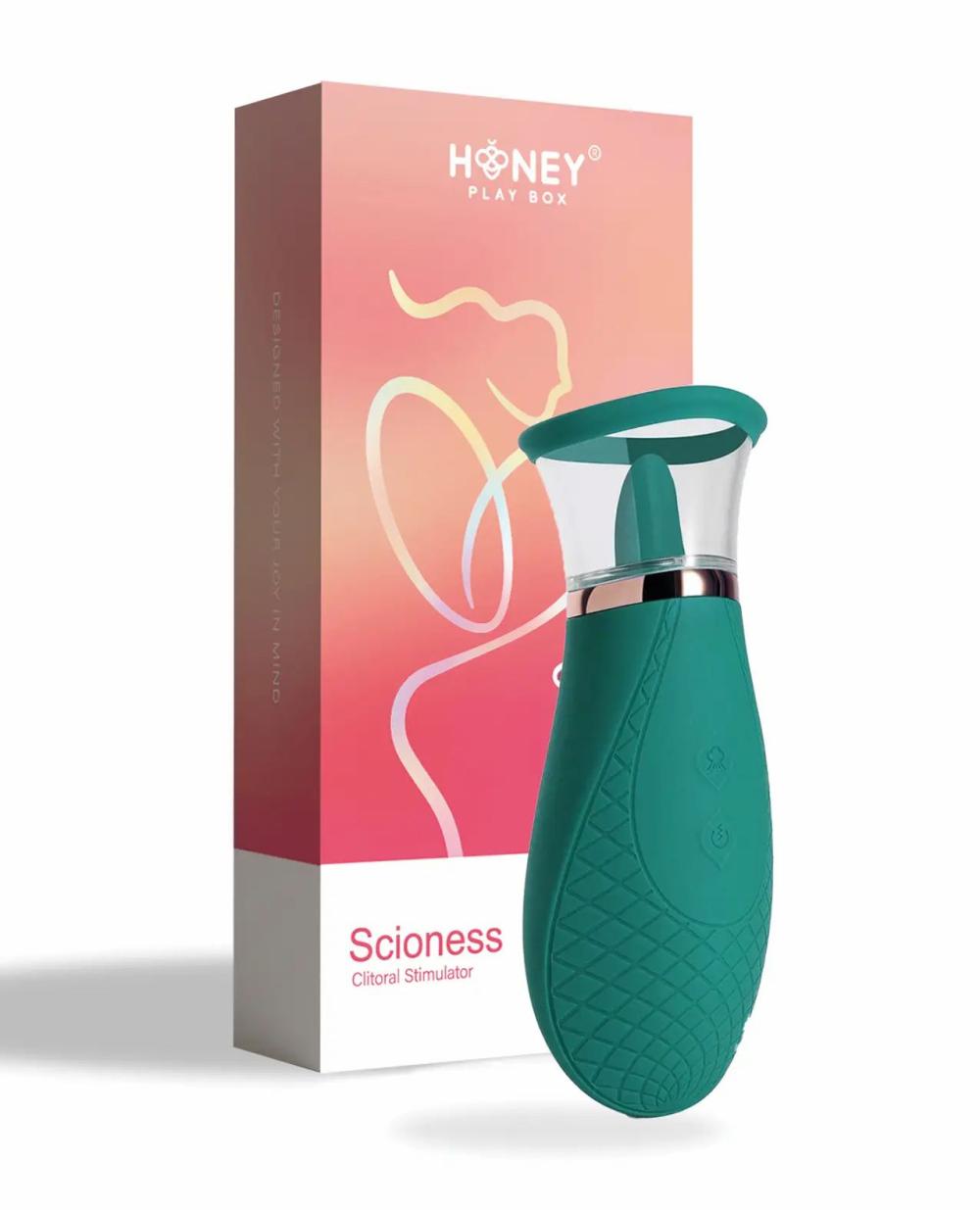 Clit Suckers & Oral Suction Items | Scioness Sucking and Licking Clitoral Stimulator – Green Clit Suckers & Oral Suction Items Clit Suckers & Oral Suction Items