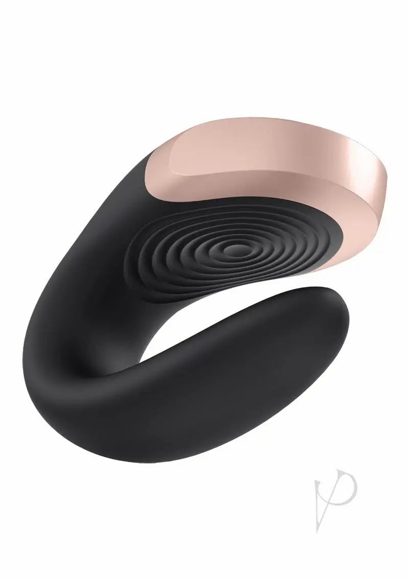 Couples Vibrating Cock Rings | Satisfyer Double Love Black Cock Rings Couples Vibrating Cock Rings