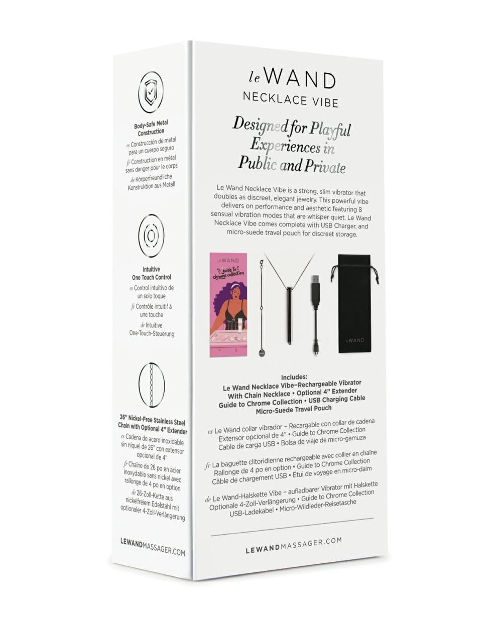 Discreet Vibrators | Le Wand Vibrating Necklace – Black For Womens Discreet Vibrators