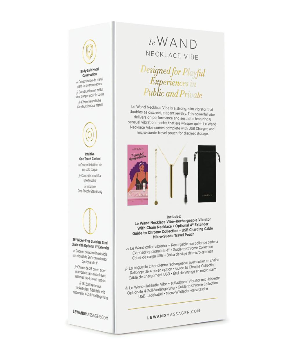 Discreet Vibrators | Le Wand Vibrating Necklace – Gold For Womens Discreet Vibrators