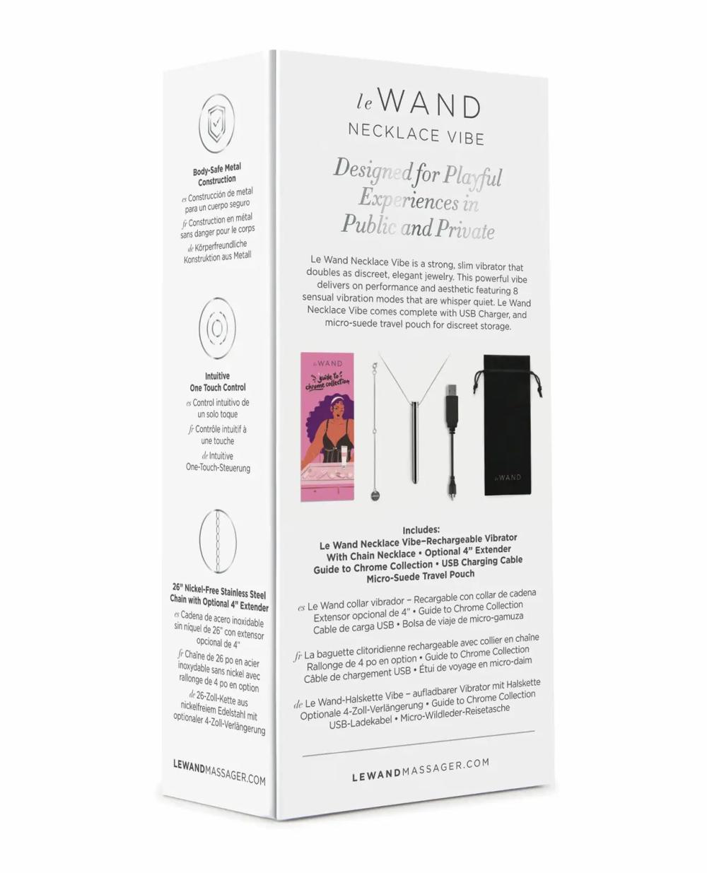 Discreet Vibrators | Le Wand Vibrating Necklace – Silver For Womens Discreet Vibrators