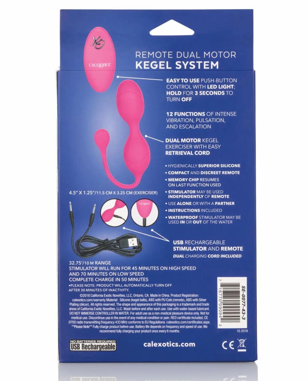 Discreet Vibrators | Lock-N-Play Remote Dual Motor Kegel System For Womens Discreet Vibrators