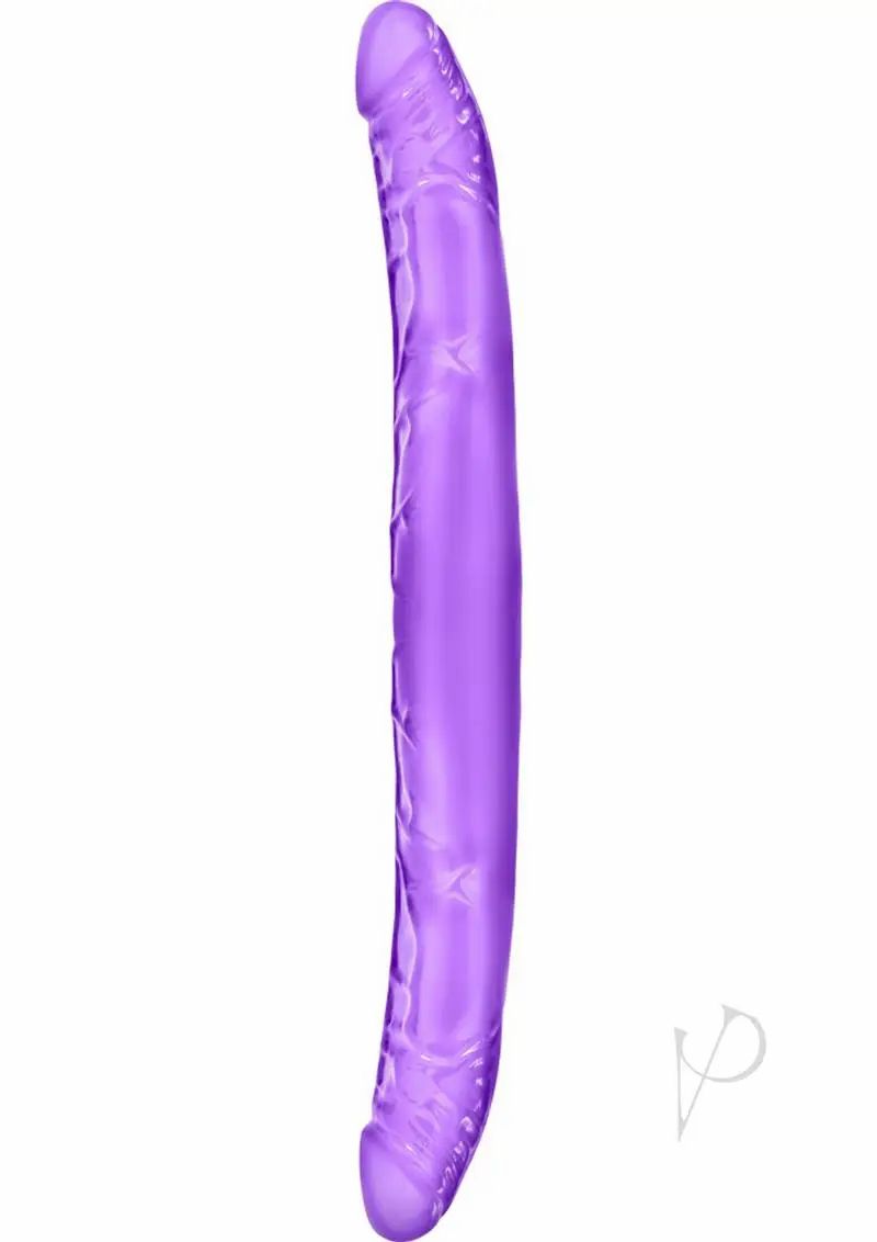 Double Dongs | B Yours Double Dildo Jelly Purple 16 Inch Dildos Double Dongs