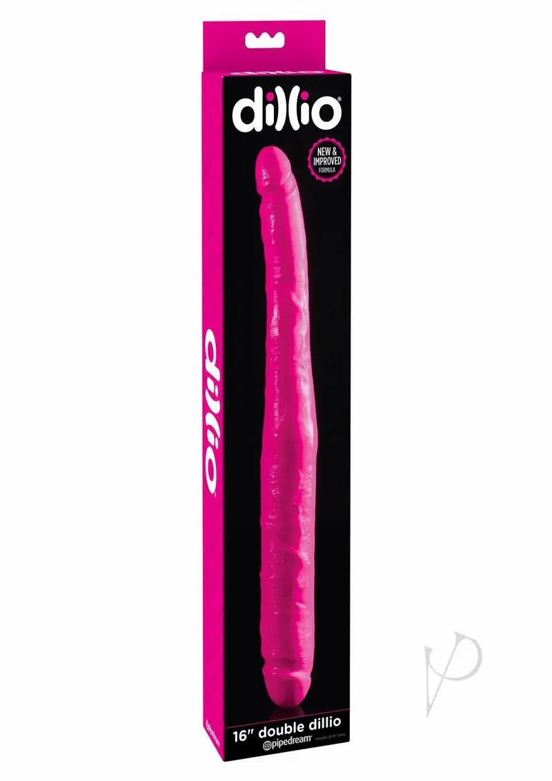 Double Dongs | Dillio 16" Double Dillio – Pink Dildos Double Dongs