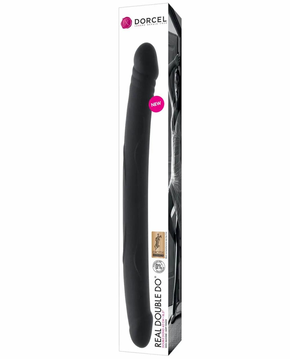 Double Dongs | Dorcel Double Do – Black 16.5" Dildos Double Dongs