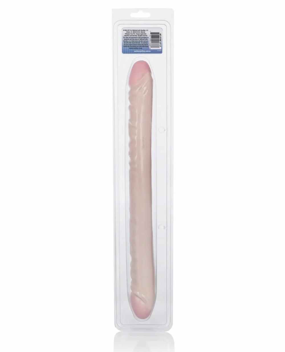 Double Dongs | Ivory Duo Veined 18" Double Dong Dildos Double Dongs