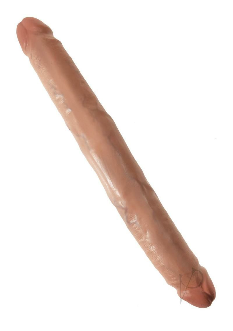 Double Dongs | King Cock Slim Double Dildo Tan 12 Inch Dildos Double Dongs