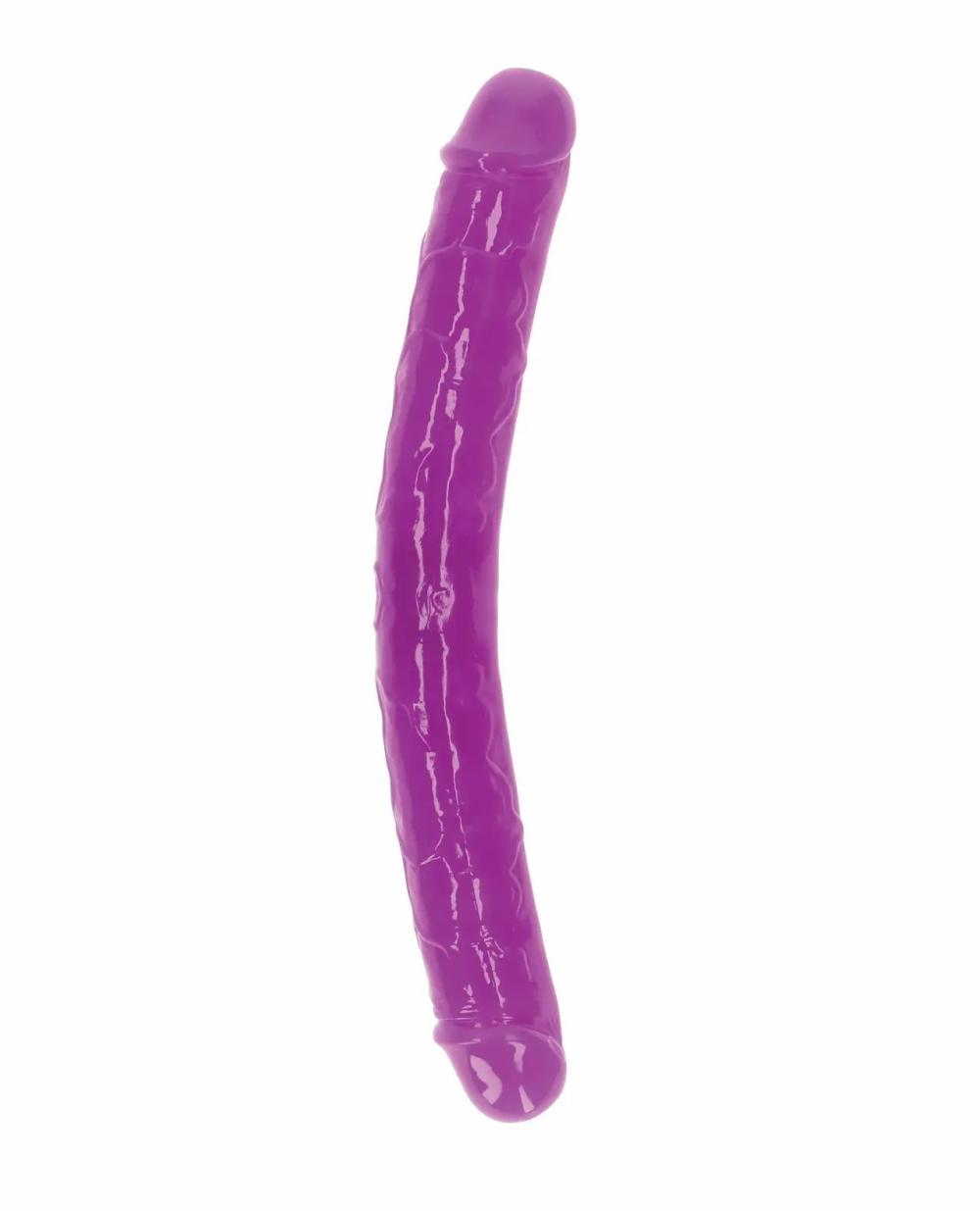 Double Dongs | Shots RealRock 12" Double Dong Glow in the Dark – Neon Purple Dildos Double Dongs