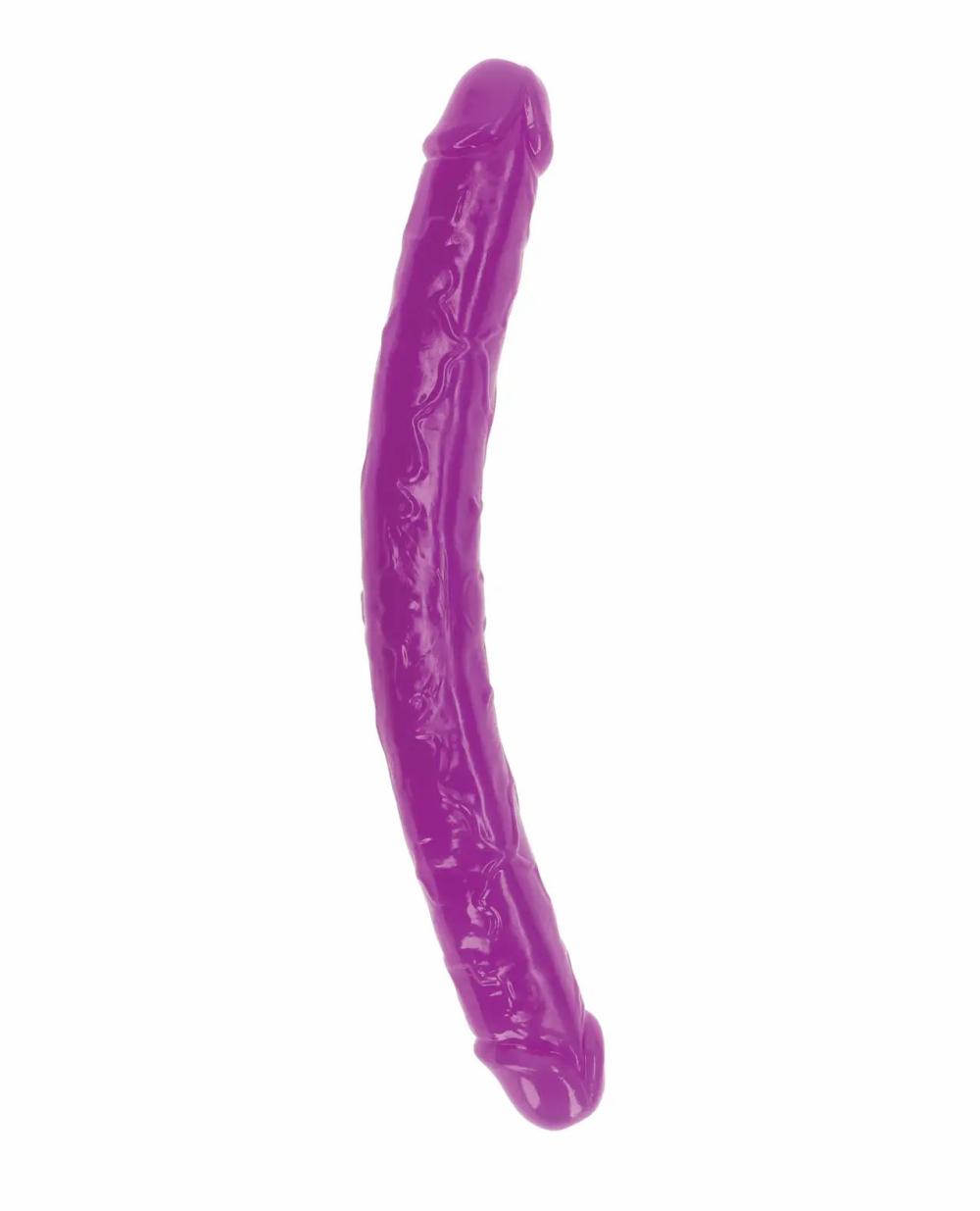 Double Dongs | Shots RealRock 15" Double Dong Glow in the Dark – Neon Purple Dildos Double Dongs