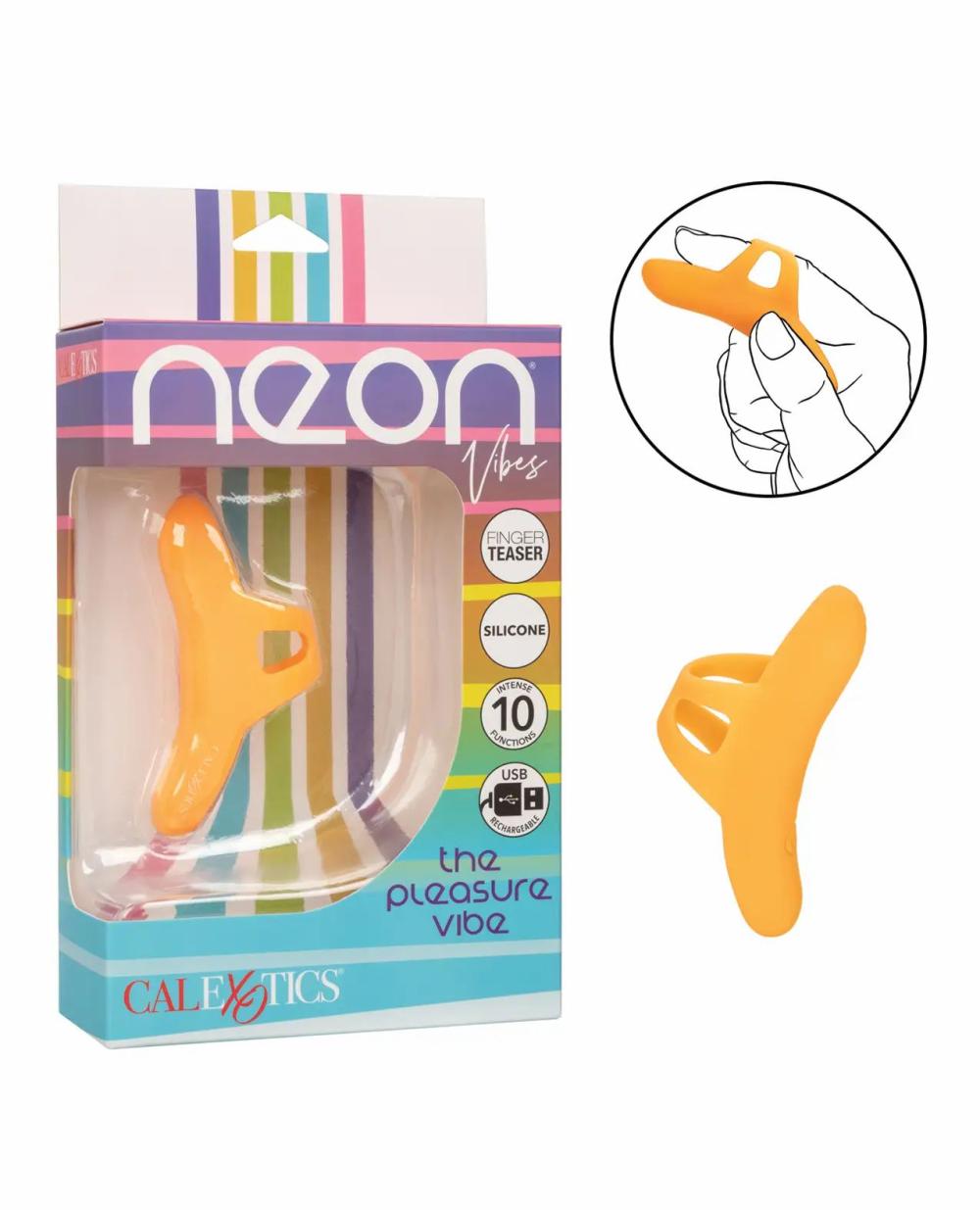 Finger Vibrators | Neon Vibes The Pleasure Vibe Finger Teaser – Orange Finger Vibrators Finger Vibrators