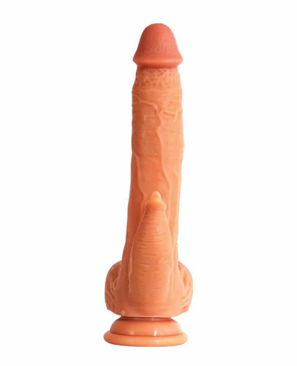 G Spot Clit Stimulators | Justin 6.5" Silicone Thrusting Dildo Licker Dildos G Spot Clit Stimulators