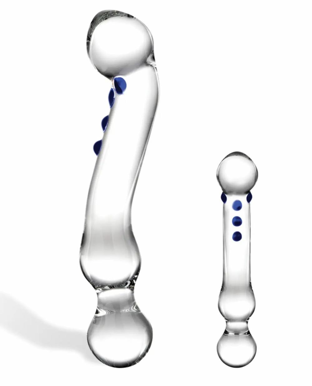 G-Spot Dildos | Glas 6" Curved G-Spot Glass Dildo Dildos G-Spot Dildos