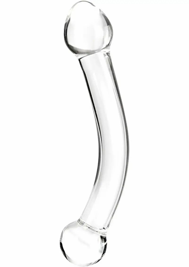 G-Spot Dildos | Glas 7" Curved Glass G Spot Stimulator – Clear Dildos G-Spot Dildos