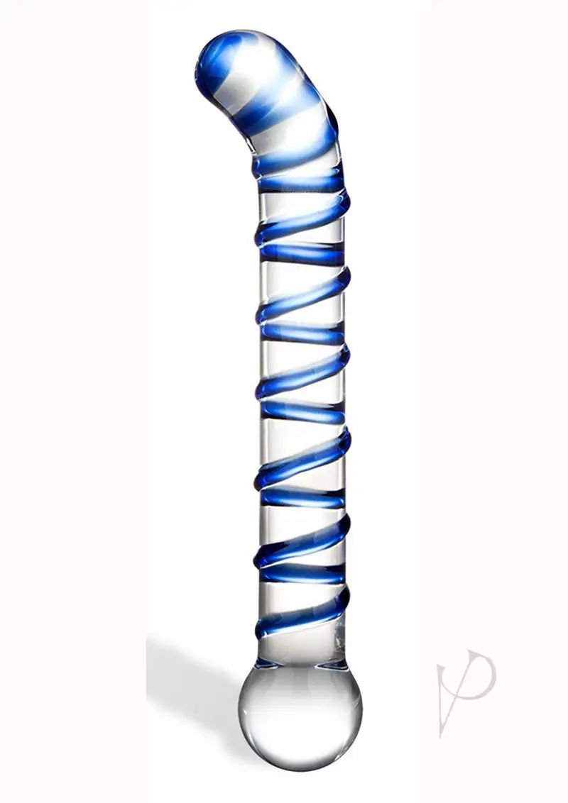 G-Spot Dildos | Glas Mr. Swirly 6.5" G-Spot Glass Dildo Dildos G-Spot Dildos