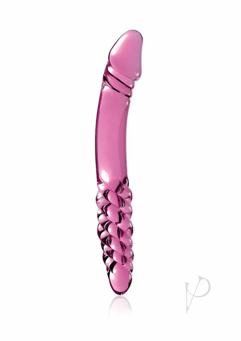 G-Spot Dildos | Icicles No 57 Double-Sided Glass Massager Pink 9 Inch Dildos G-Spot Dildos