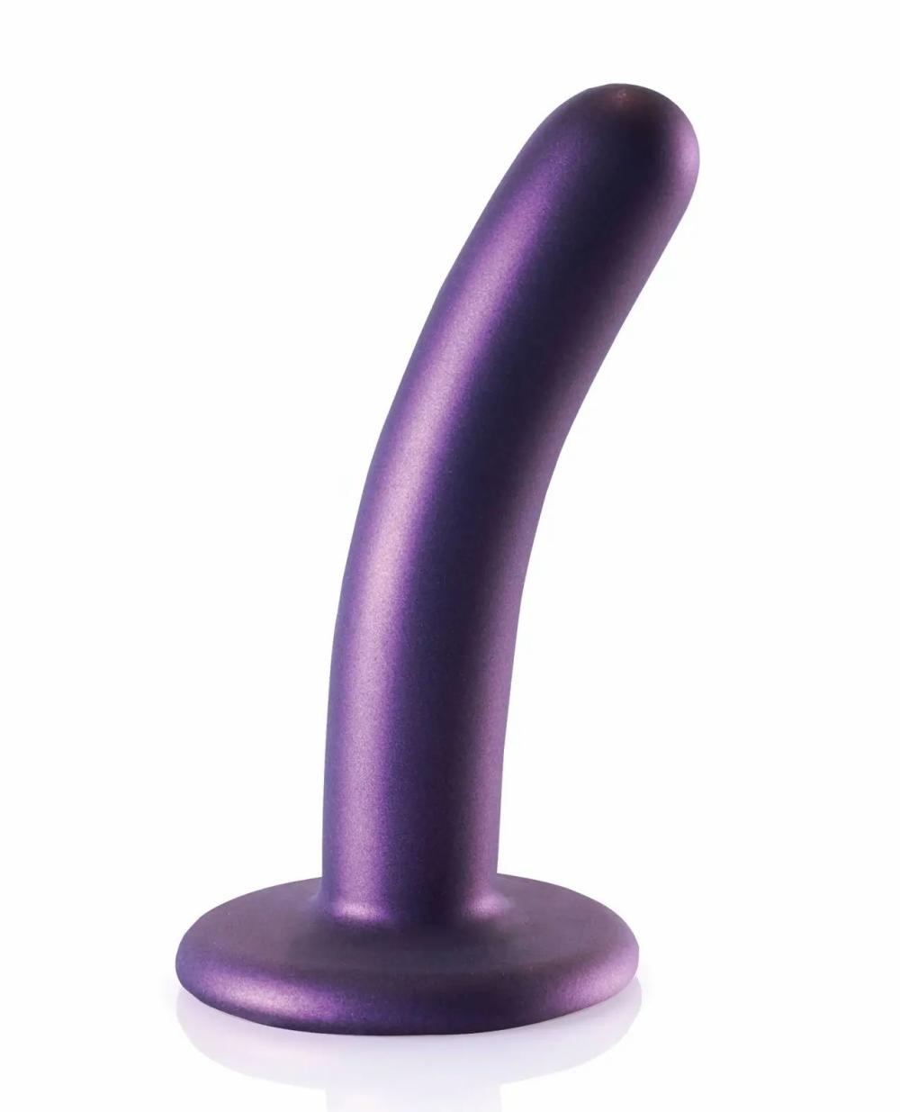 G-Spot Dildos | Shots Ouch 5" Smooth G-Spot Dildo – Metallic Purple Dildos G-Spot Dildos