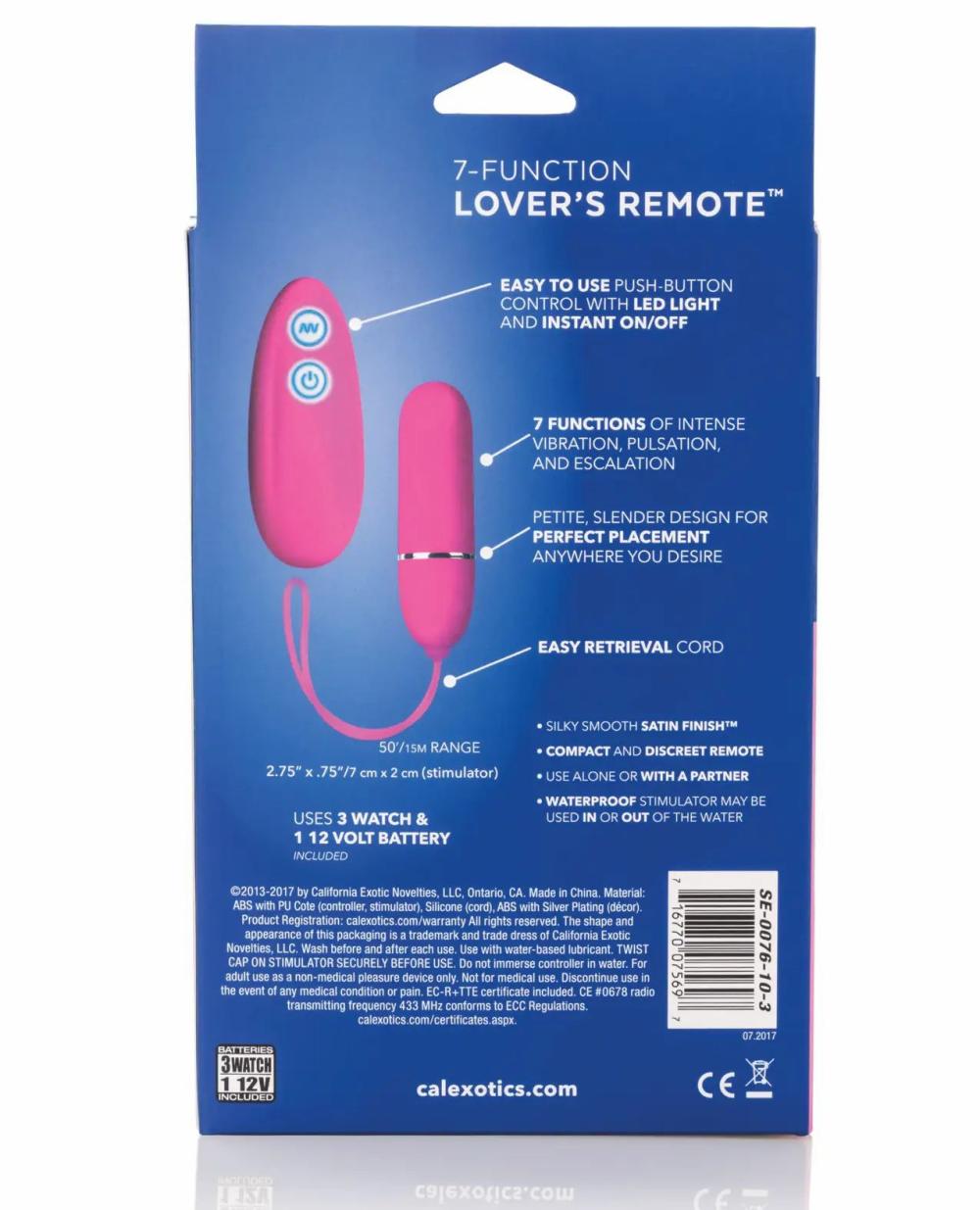 Hands Free Vibrators | Posh 7 Function Lovers Remote – Pink For Womens Discreet Vibrators