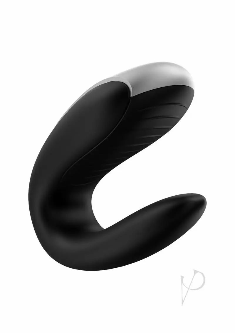 Hands Free Vibrators | Satisfyer Double Fun Black Cock Rings Couples Vibrating Cock Rings