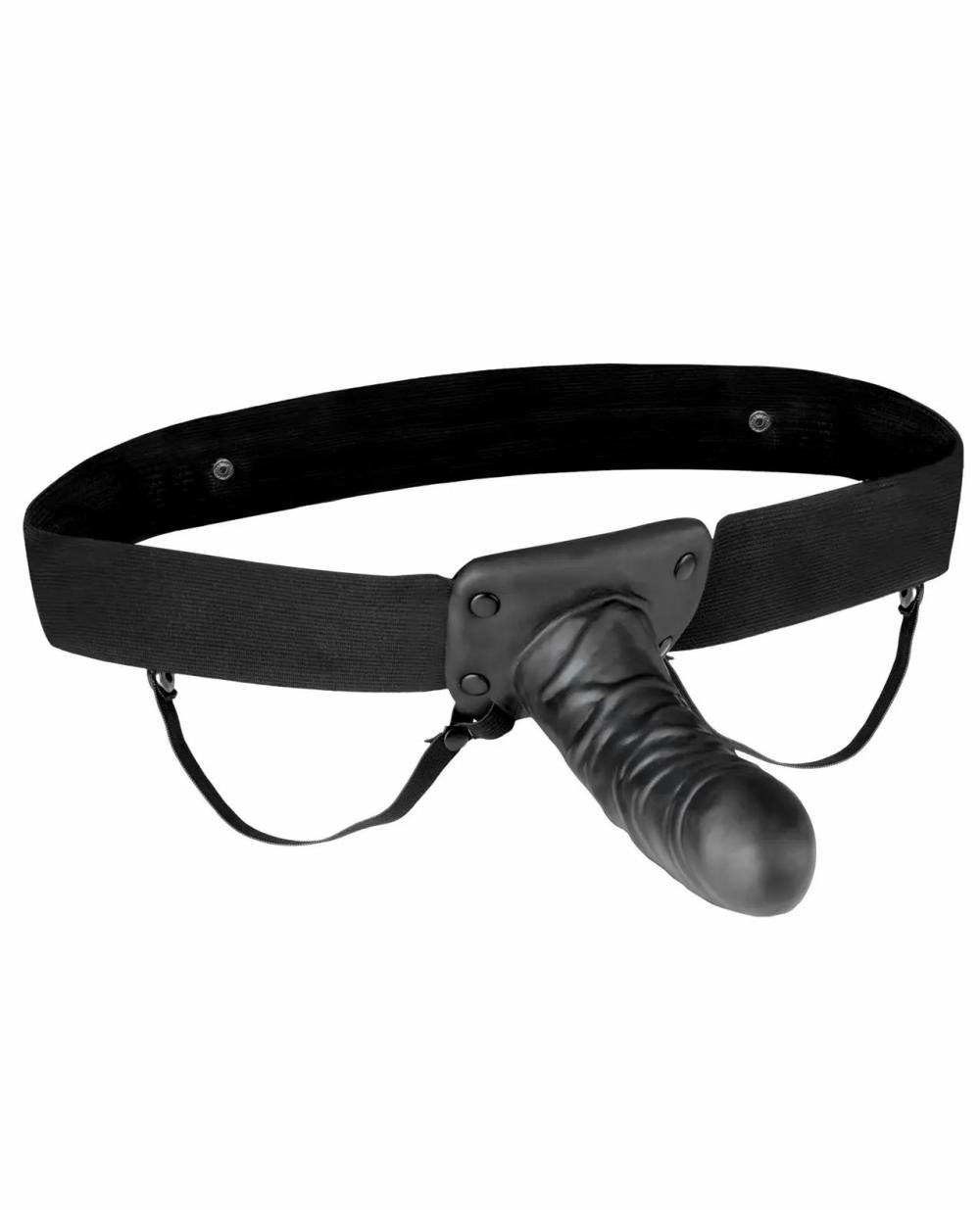 Hollow Strap-ons | Lux Fetish Unisex Vibrating Hollow Strap On Dildo For Mens Hollow Strap-ons