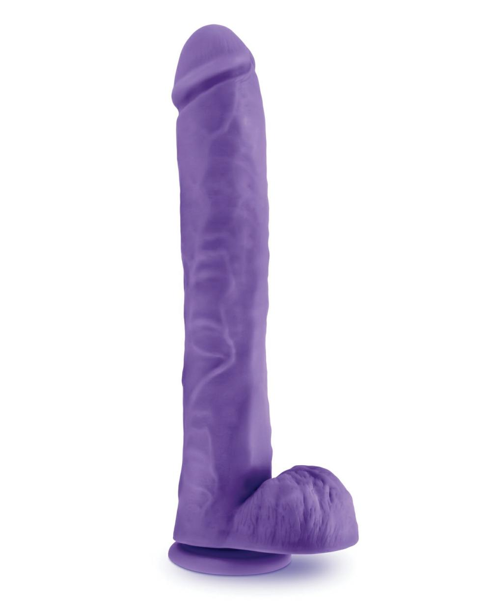 Huge Dildos | Blush Au Naturel Daddy 14" Dildo – Purple Dildos Huge Dildos