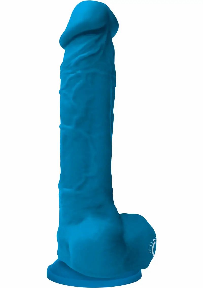 Huge Dildos | Colours Pleasures 8" Dildo w/Suction Cup – Blue Dildos Huge Dildos