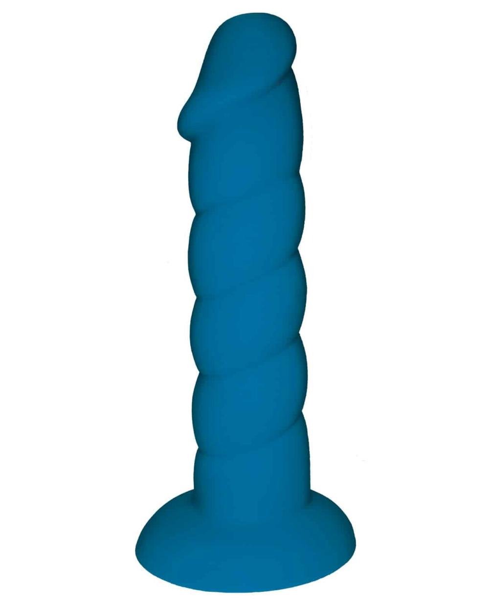 Huge Dildos | Rock Candy Suga Daddy Silicone Dildo – 8" Blue Dildos Huge Dildos