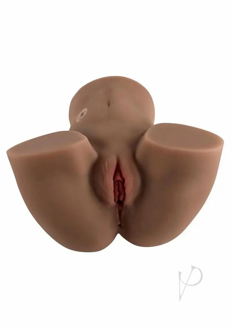 Lifesize Masturbators | Zero Tolerance Rear Beauty Rechargeable Dual Vibrating Realistic Ass and Vagina – Chocolate For Mens Lifesize Masturbators