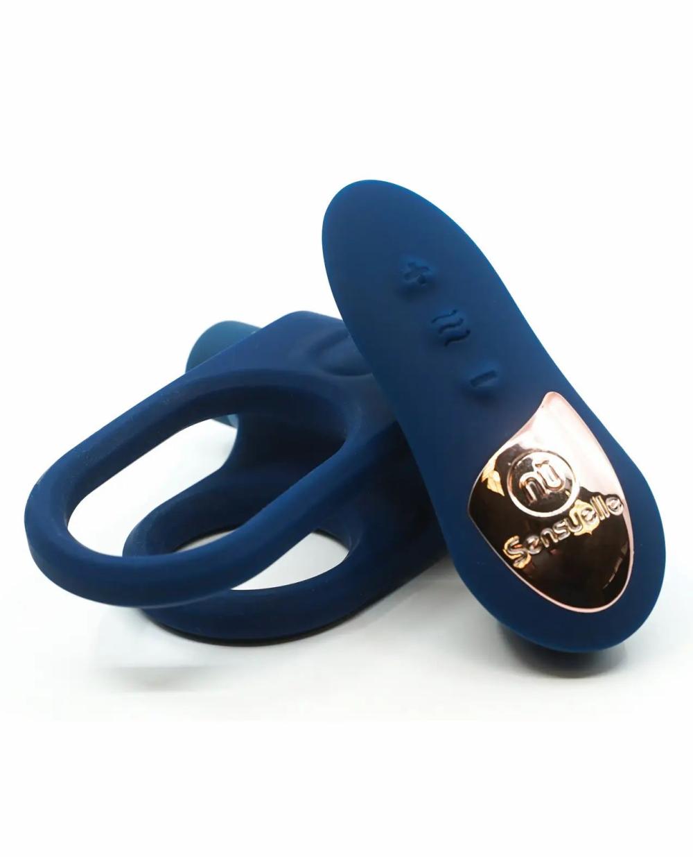 Luxury Cock Rings | Sensuelle Silicone Remote Control XLR8 Turbo Boost Bullet Ring – Navy Cock Rings Couples Vibrating Cock Rings