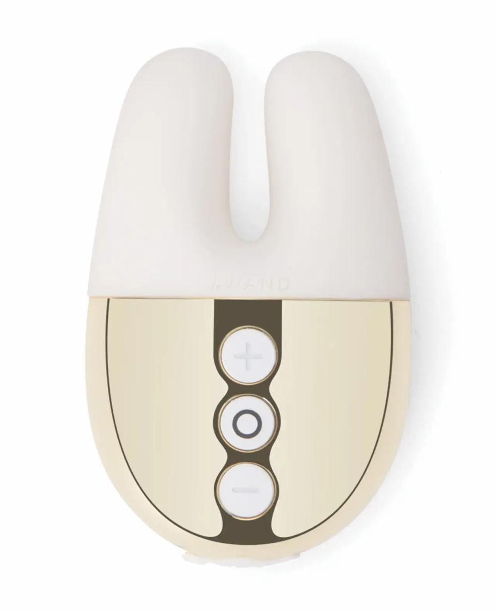 Luxury Vibrators | Le Wand Double Vibe – White Gold Clit Cuddlers Clit Cuddlers