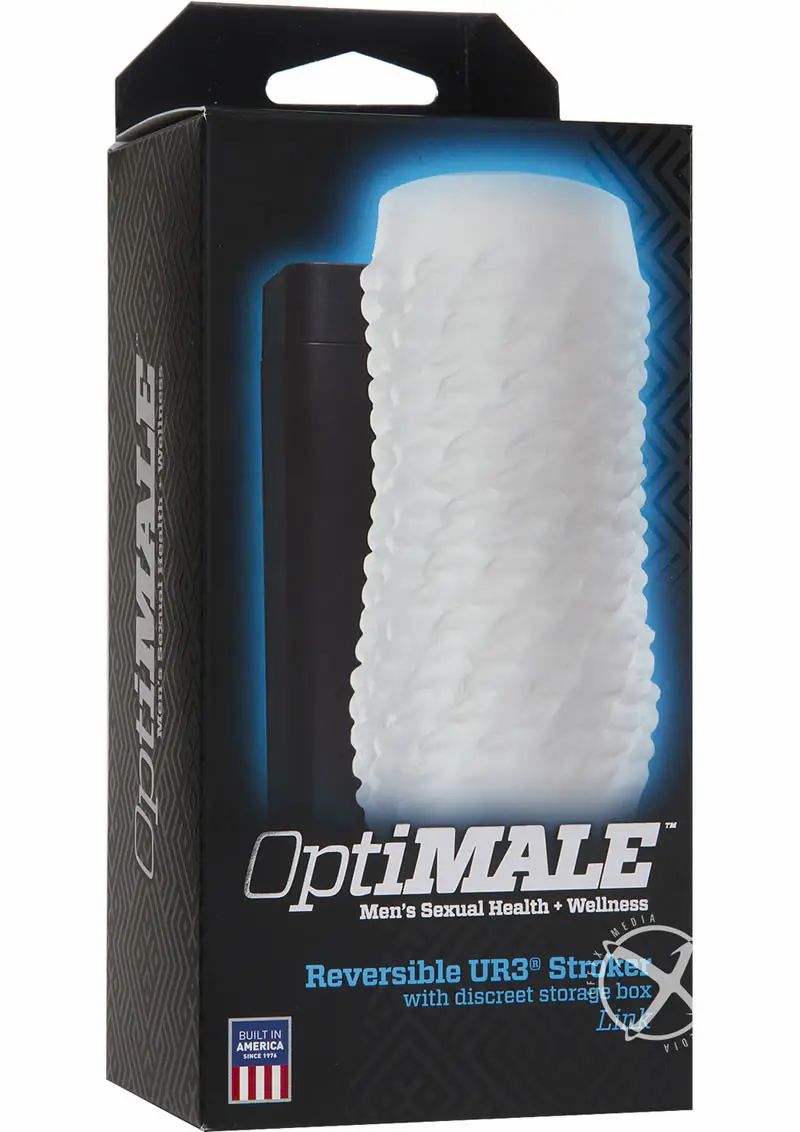 Masturbation Sleeves | OptiMale 2 Way Strokers Link- Clear For Mens Masturbation Sleeves