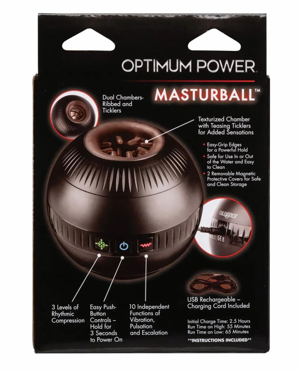 Masturbation Sleeves | Optimum Power Masturball – Black For Mens Masturbation Sleeves