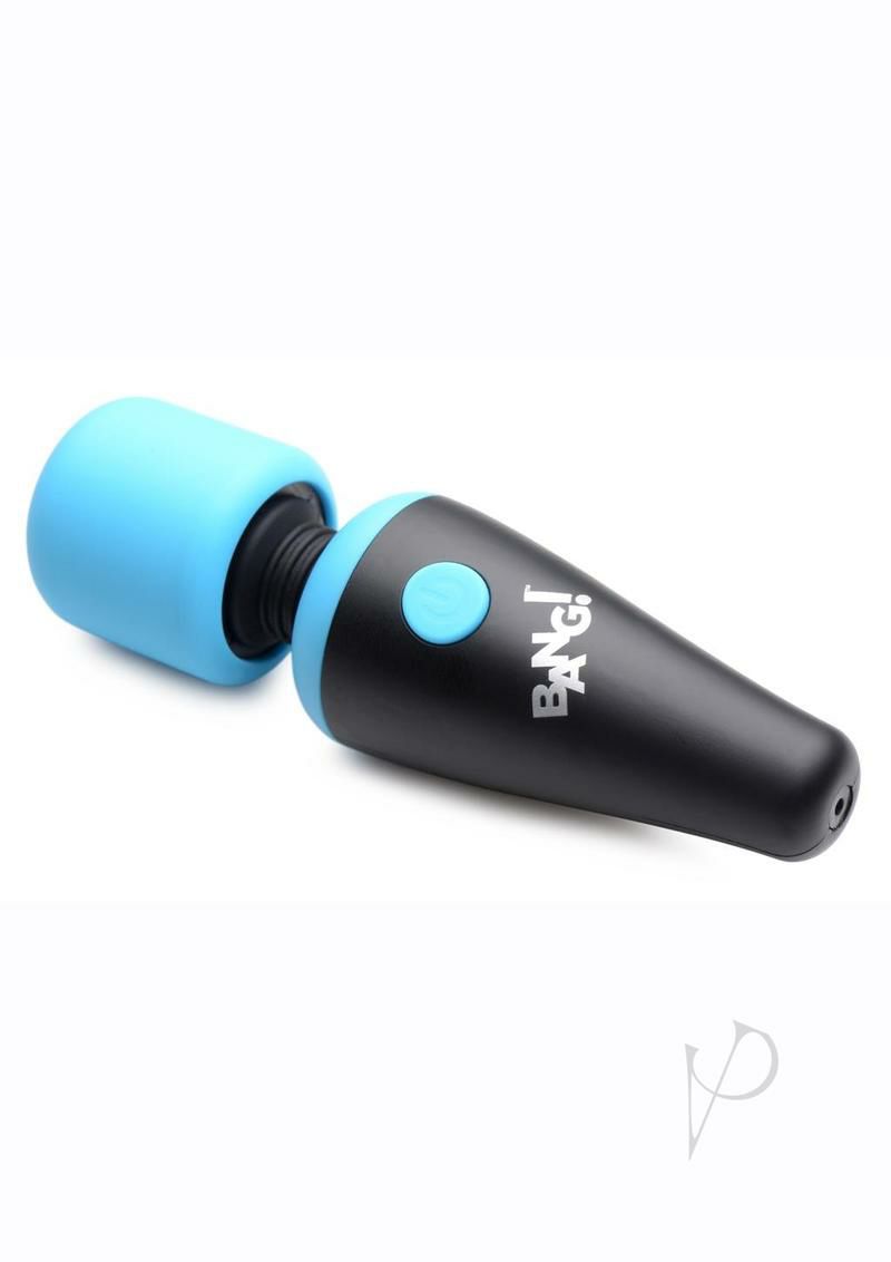 Palm Size Massagers | Bang 10x Vibe Mini Silicone Wand Blue For Womens Palm Size Massagers