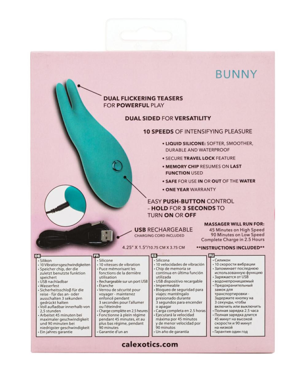 Palm Size Massagers | Pixies Bunny – Teal Clit Cuddlers Clit Cuddlers