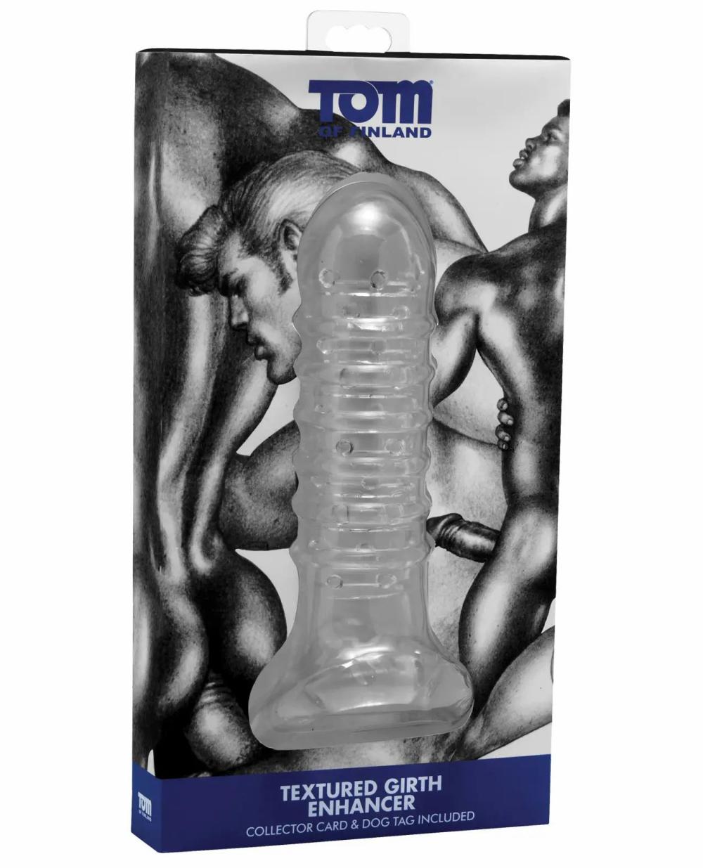 Penis Extensions | Tom of Finland Textured Girth Enhancer – Clear For Mens Mens