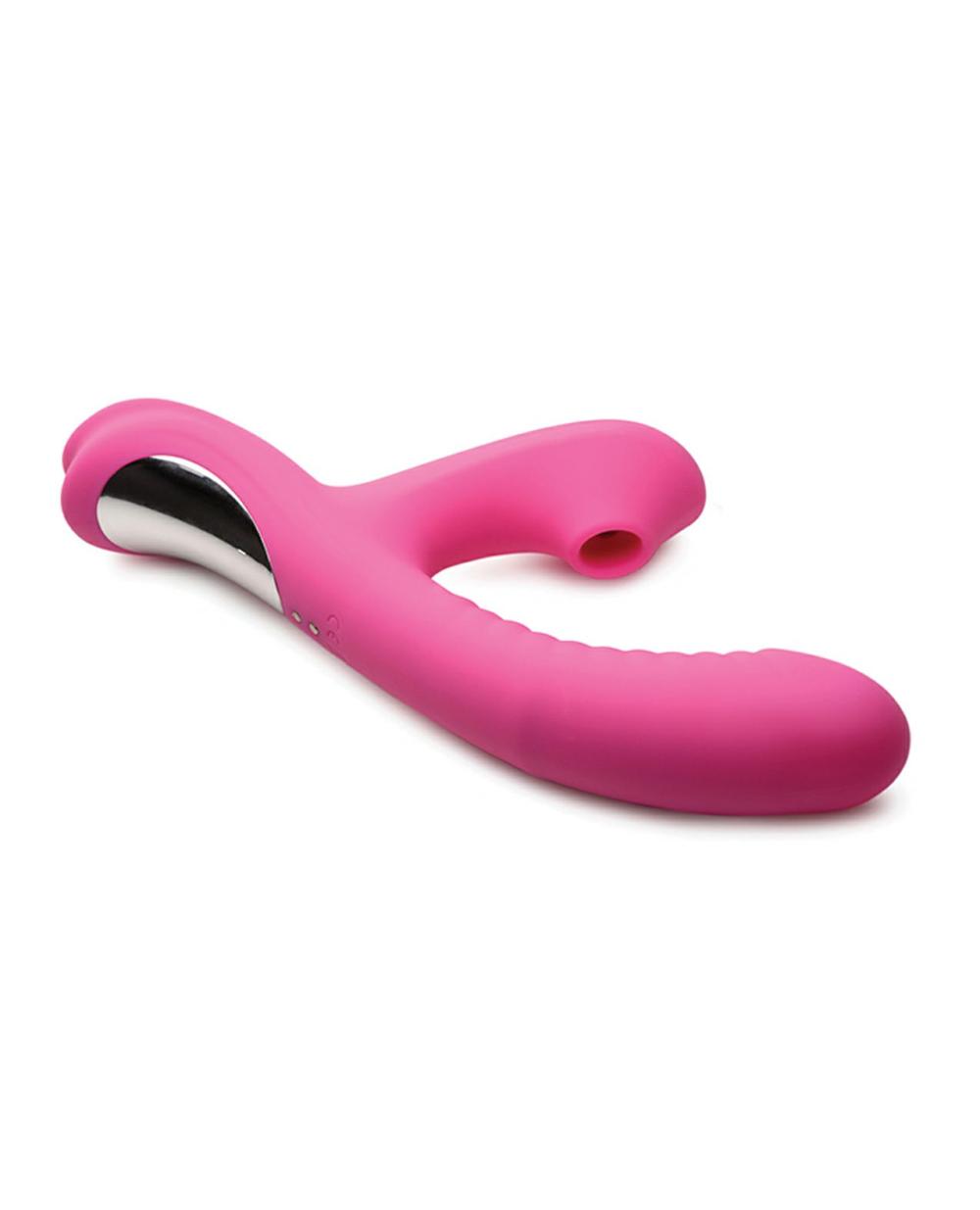 Rabbit Vibrators | Curve Novelties Power Bunnies Come Hither Suction Vibrator – Pink For Womens G Spot Clit Stimulators