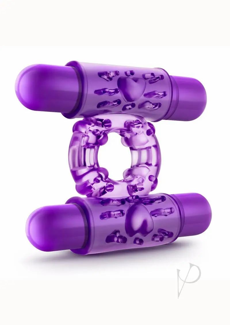 Stimulating Cock Rings | Blush Play With Me Double Play Dual Vibrating Cockring – Purple Cock Rings Mens