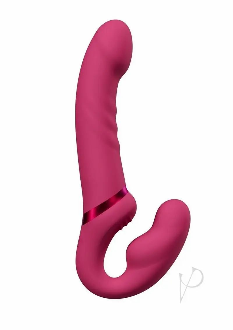 Strap-ons & Harnesses | Lovense Lapis Rechargeable Silicone App Control Dual End Strapless Strap-On Vibrator – Magenta Dildos Strap-ons & Harnesses