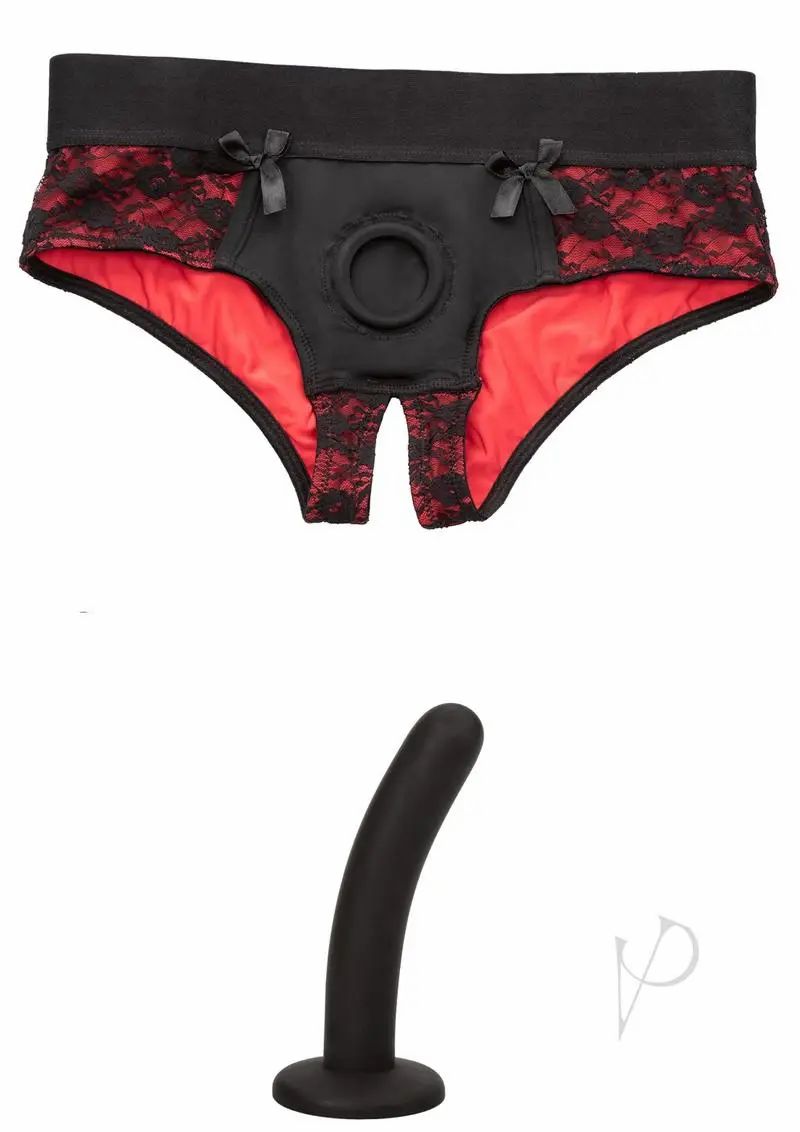 Strap-ons & Harnesses | Scandal Crotchless Pegging Panty Set S/M – Red Dildos Strap-ons & Harnesses