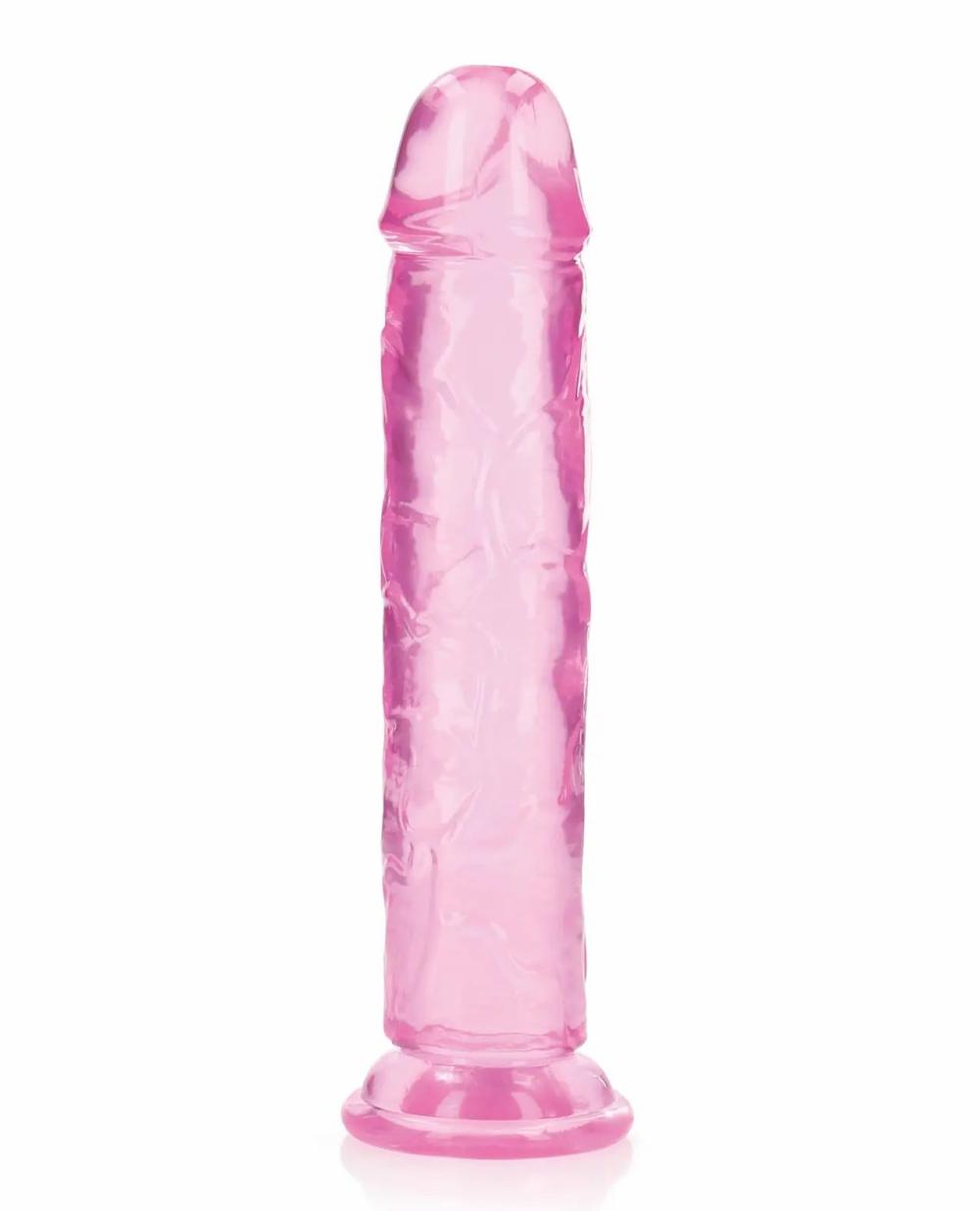 Strap-ons & Harnesses | Shots RealRock Realistic Crystal Clear 11" Straight Dildo – Pink Dildos Strap-ons & Harnesses