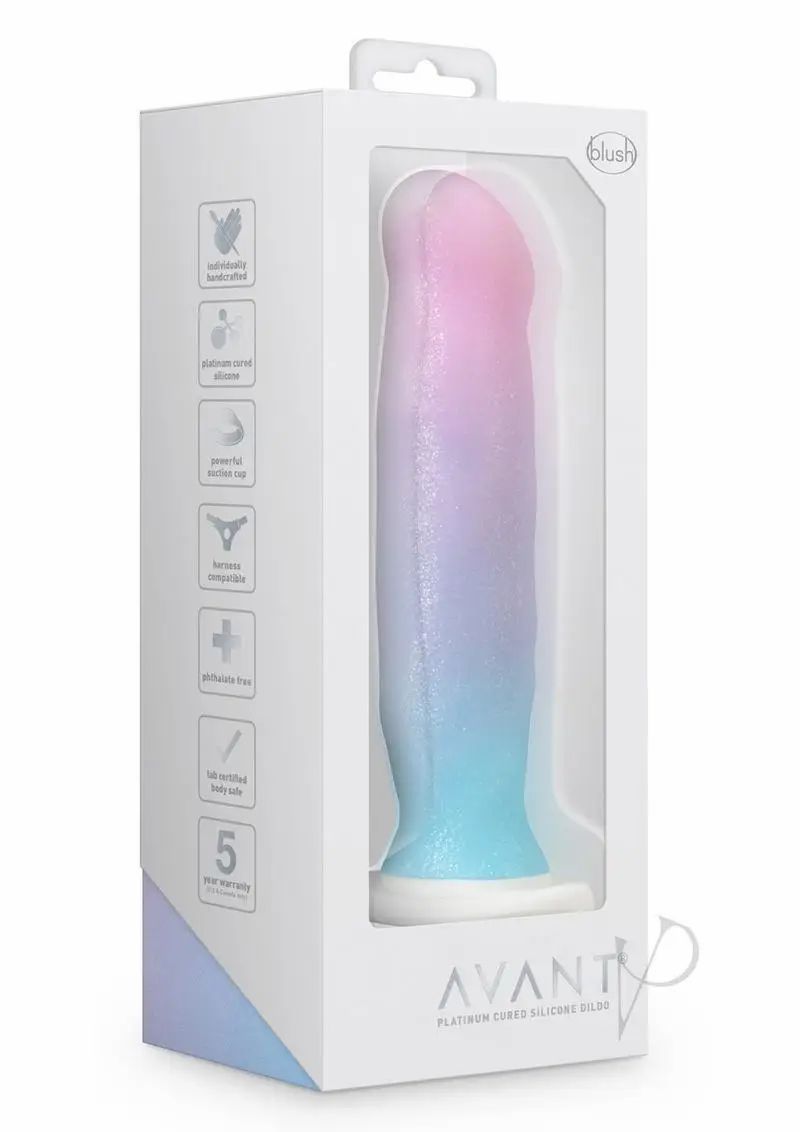 Suction Cup Dildos | Blush Avant D17 Lucky – Pink/Blue Dildos Suction Cup Dildos