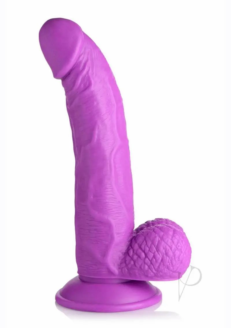 Suction Cup Dildos | Pop Peckers Dildo W/balls 7.5 Purple Dildos Suction Cup Dildos