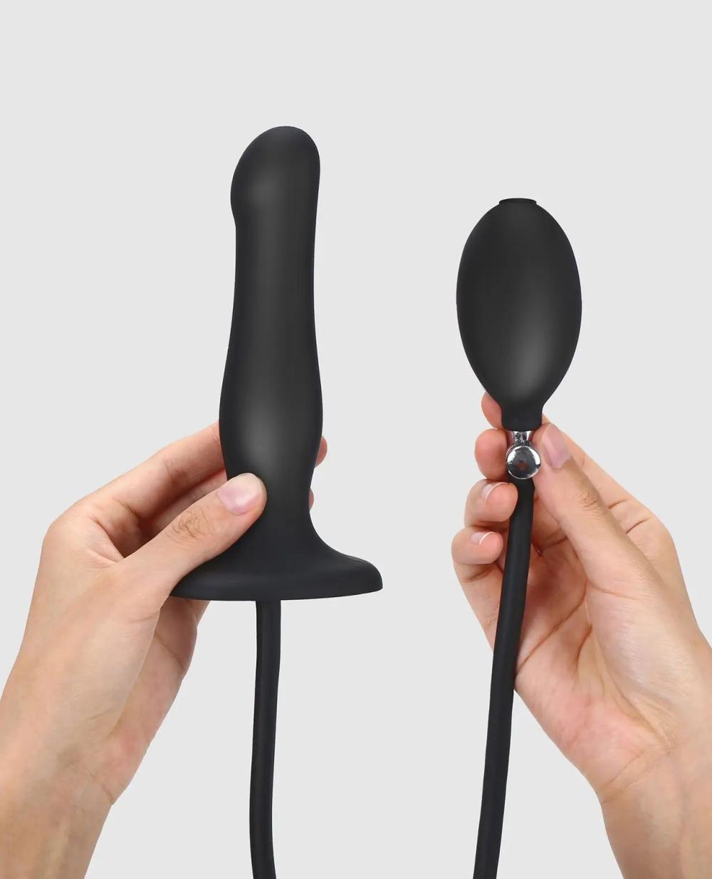 Suction Cup Dildos | Strap On Me Inflatable Dildo Plug – Black Dildos Strap-ons & Harnesses