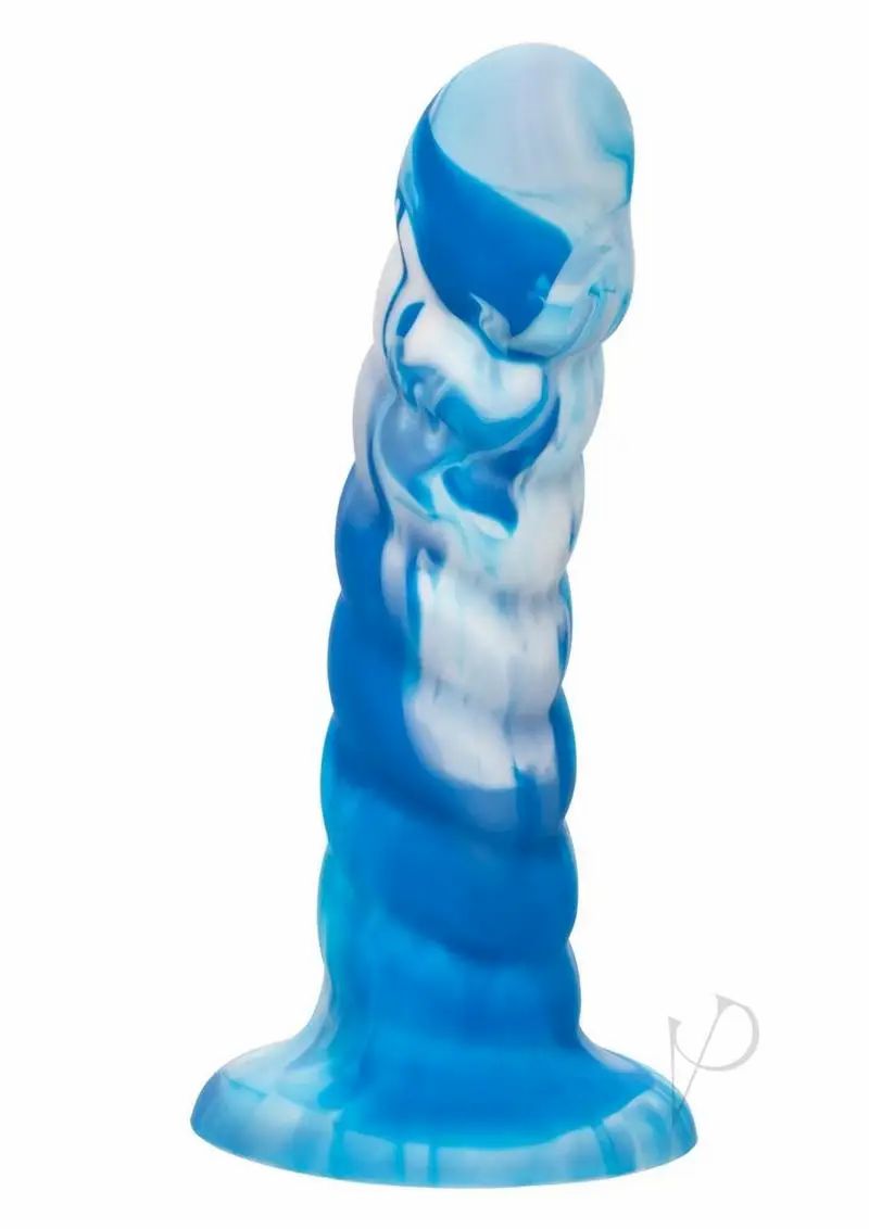 Suction Cup Dildos | Twisted Love Twisted Ribbed Probe – Blue Dildos Suction Cup Dildos